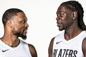 风格真的很搭!美媒晒利拉德霍勒迪媒体日合影:要是18年不敢想