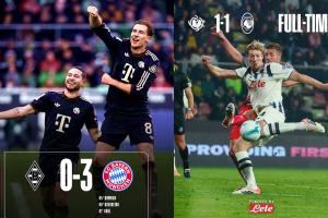 最残暴与最和气🤝五大联赛唯2不败:拜仁8轮全胜亚特兰大8轮6平