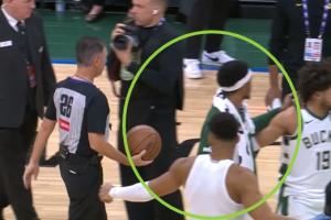  我也淋过雨！字母哥围圈祈祷瞥见出事了 挺身而出结束争论